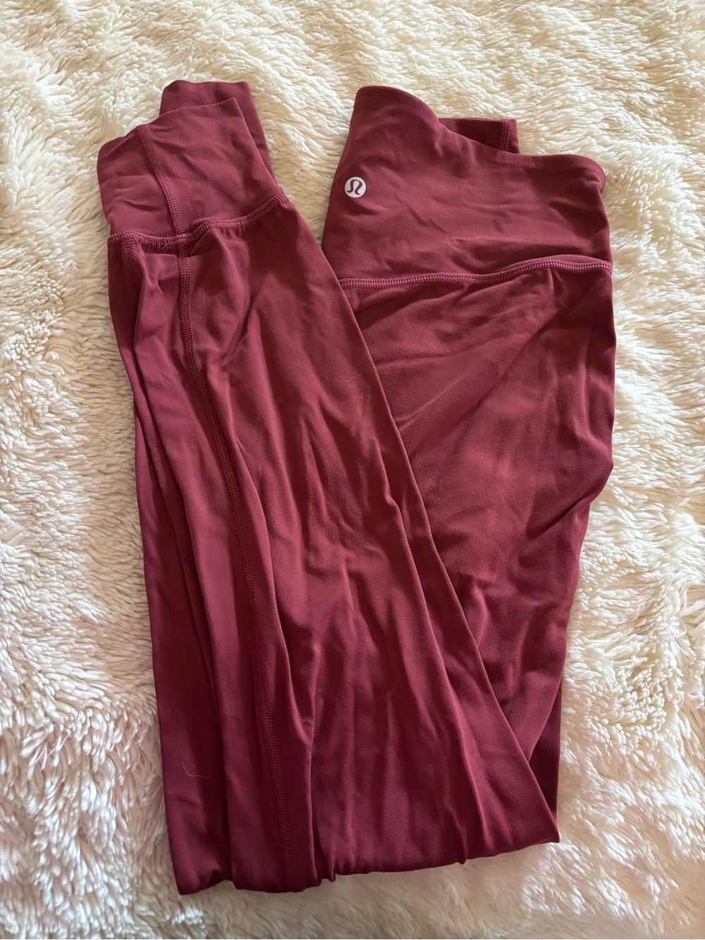lululemon athletica Maroon Burgundy Joggers, Size 4